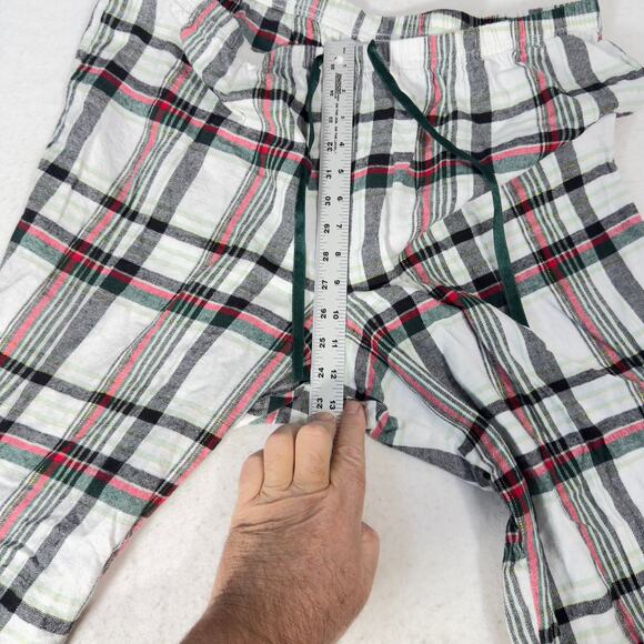 Croft & Barrow 2 pc Flannel Pajamas Woman XXL Button Top Drawstring Elas Waist - Picture 8 of 15